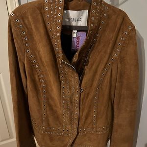 Derek Lam 10 Crosby Suede Grommet Rivet Jacket